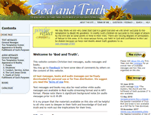 Tablet Screenshot of godandtruth.com